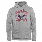 Men's Washington Capitals Heritage Pullover Hoodie - Ash,baseball caps,new era cap wholesale,wholesale hats